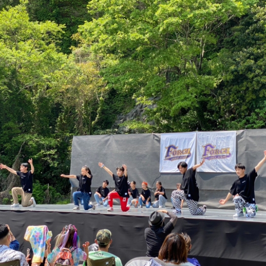 地域イベントでのステージ